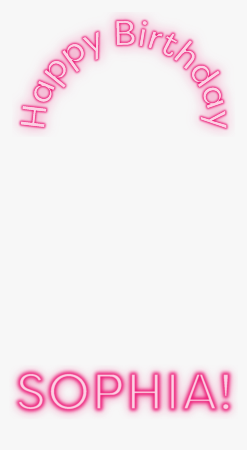 Pink Birthday Snapchat Geofilter Png, Transparent Png, Free Download
