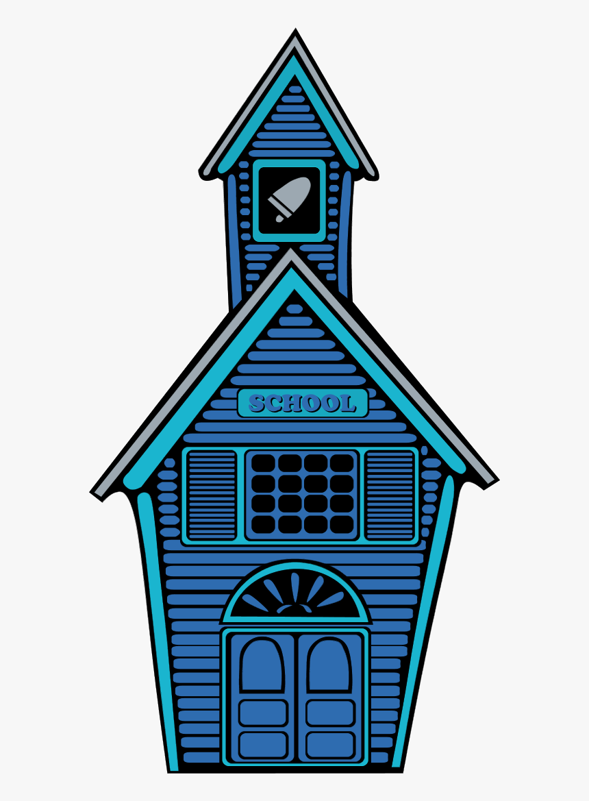 Old Wooden House - Line Art School House, HD Png Download, Free Download