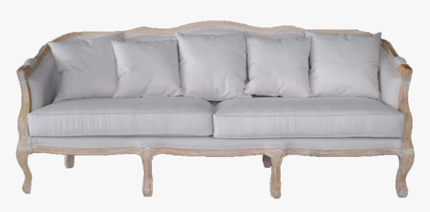 Caroline Sofa, Neutral Sofa, Sofa With Wooden Legs - Sofa With Wooden Legs, HD Png Download, Free Download