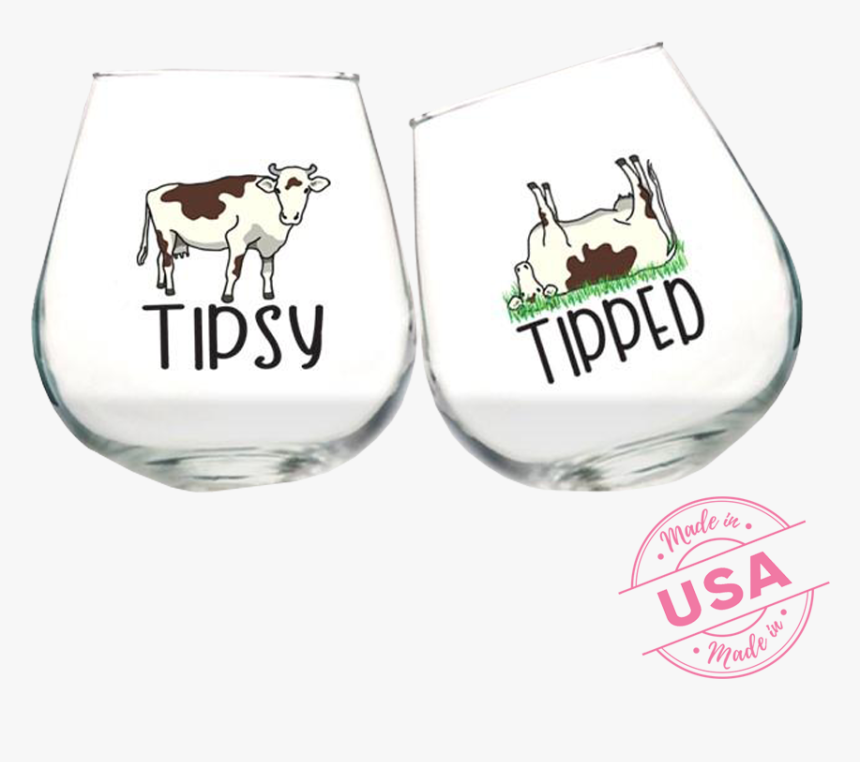 Tipsy Tipped Wine Glasses, HD Png Download, Free Download