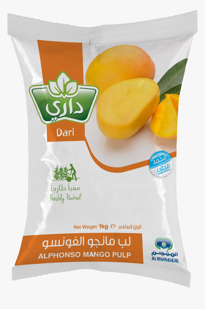 Dari Frozen Alphonso Mango Pulp 1kg - Dari Alphonso Mango Pulp 1kg, HD Png Download, Free Download