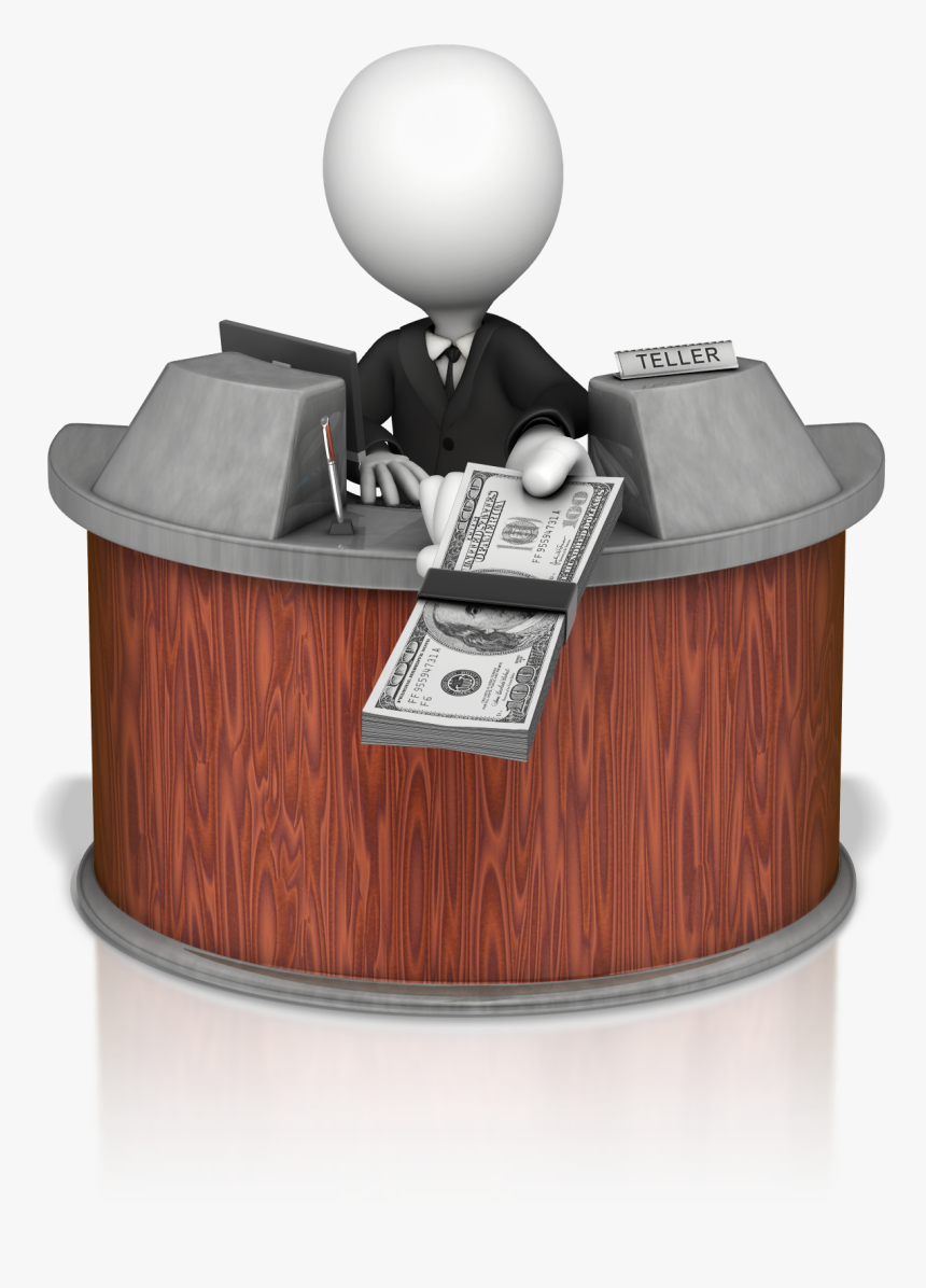 Bank Cashier Png, Transparent Png, Free Download