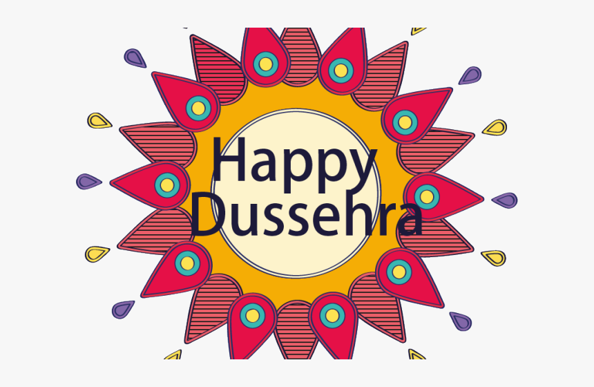 Dussehra Clipart Happy - Happy Dussehra Png Text, Transparent Png, Free Download