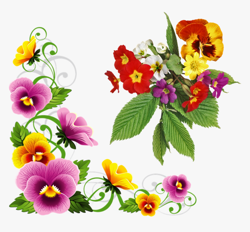 Islam, Floral Wreath, Floral Crown, Garlands, Flower - Border Flowers Png Hd, Transparent Png, Free Download