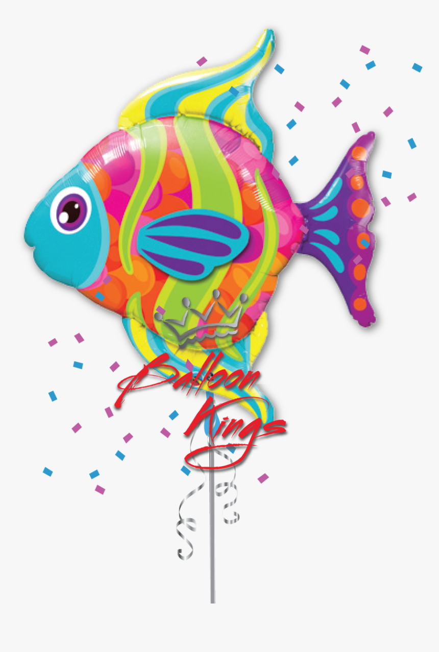 Balloon Drawing Png -sea Animals Qualatex Balloon - Colourful Picture Of Fish, Transparent Png, Free Download