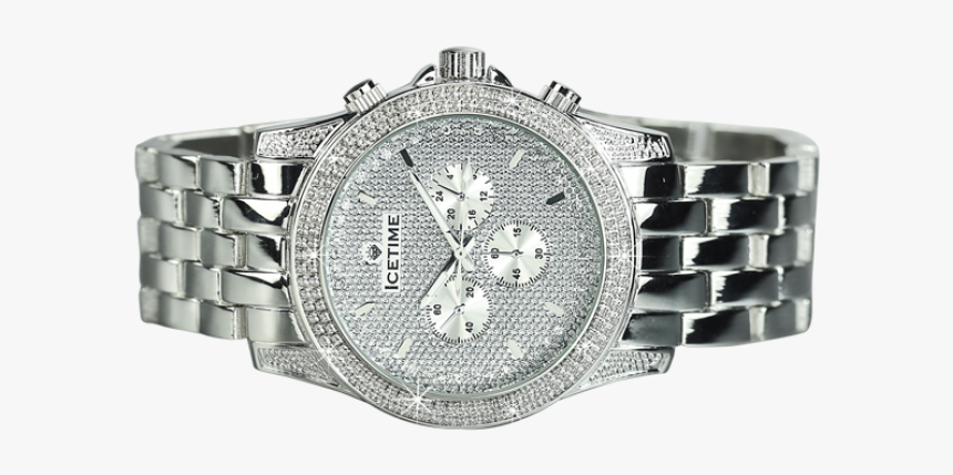 Diamond Watch Png - Men Diamond Watch Png, Transparent Png, Free Download