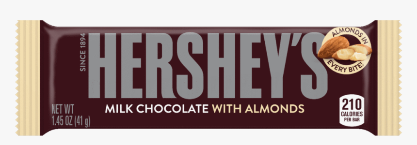 Hershey Bar Png - Hershey's Chocolate Bar With Almonds, Transparent Png, Free Download
