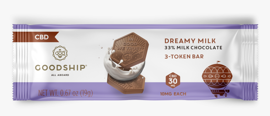 Cbd Dreamy Milk Chocolate Tokens, HD Png Download, Free Download