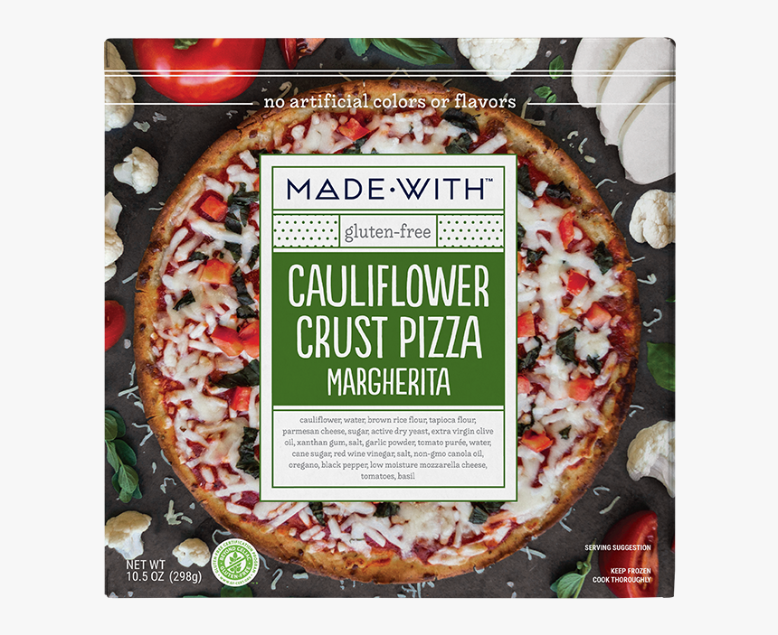 Frozen Cauliflower Crust Margherita Pizza, HD Png Download, Free Download