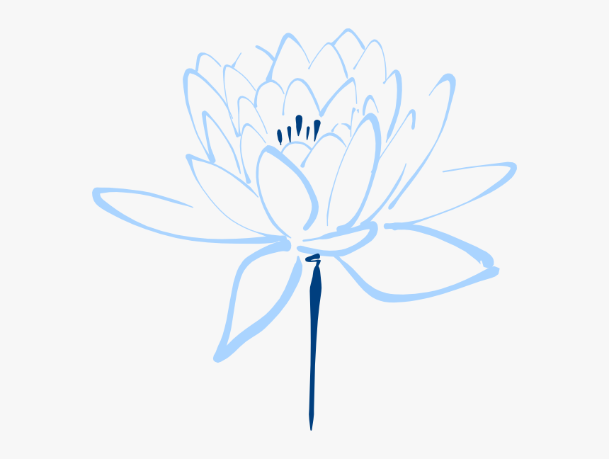 Blue Lotus Svg Clip Arts - Red Lotus Flower Clipart, HD Png Download, Free Download