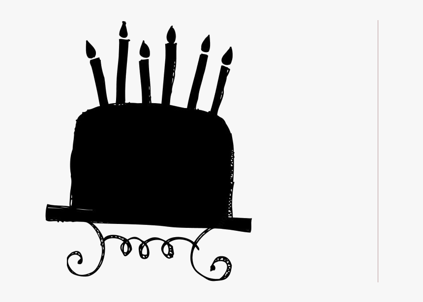 Happy Birthday Fancy Cake Hd Png Download - Fancy Cake Silhouette, Transparent Png, Free Download