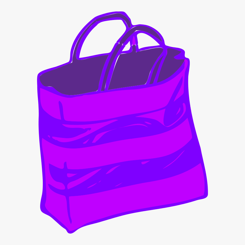 Png Purse Clipart Vector - Purple Beach Bag Clipart, Transparent Png, Free Download
