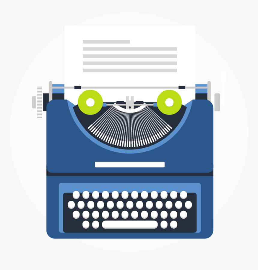 Content Marketing - Typewriter Icon Free, HD Png Download, Free Download