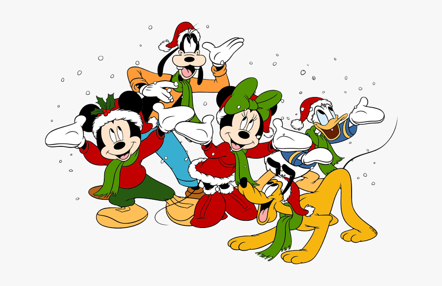 Mickey Christmas Png - Christmas Minnie And Mickey, Transparent Png, Free Download