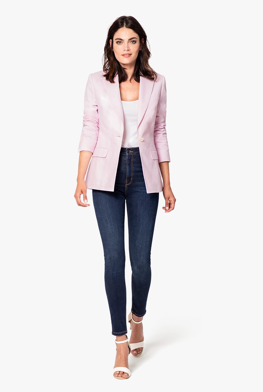 Transparent Blazer Png - Blazer De Lino Mujer, Png Download - kindpng