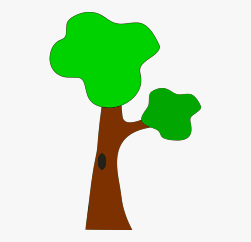 Bird Download Cc Plant - Cartoon Tree With One Branch, HD Png Download, Free Download