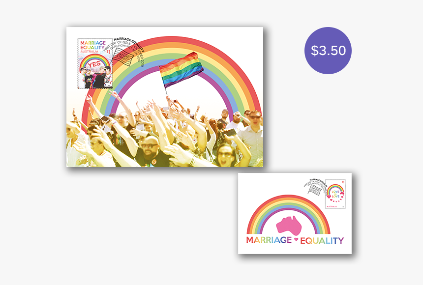 Australia Post Marriage Equality Stamps, HD Png Download, Free Download