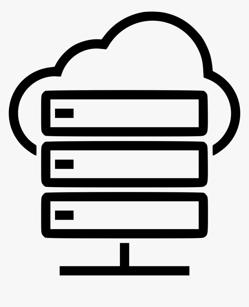 Cloud Computing - Cloud Server Icon Png, Transparent Png, Free Download