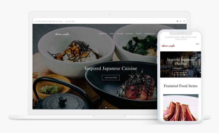 Restaurant Website Template - Reservation Website Design Restaurant, HD Png Download, Free Download