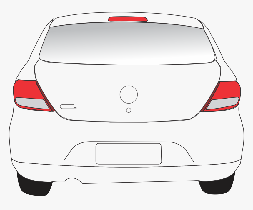 Transparent Car Rear Png - Back Of Car Clipart, Png Download, Free Download