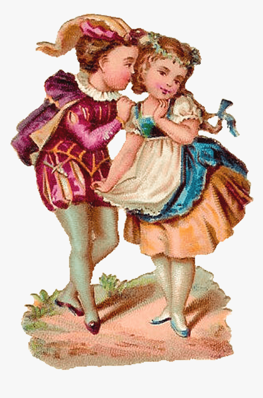 Victorian Kids Couple Clip Arts - Clip Art, HD Png Download, Free Download