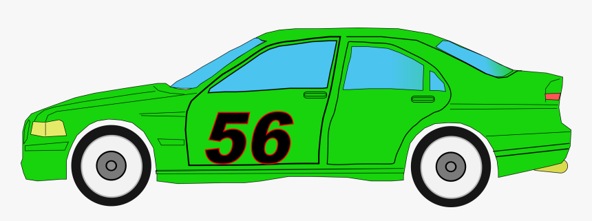 Clip Art - Green Race Car Clipart Png, Transparent Png, Free Download