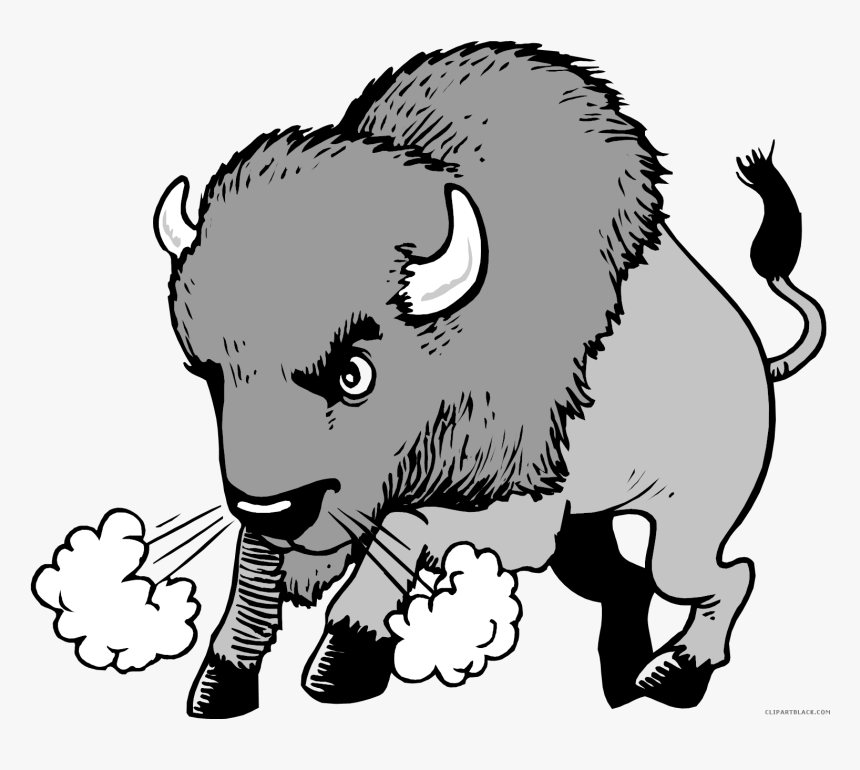 Clip Art Buffalo Skull Clip Art - Bison Cartoon Png, Transparent Png, Free Download