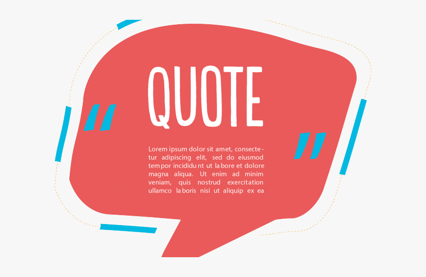 Quotation Clipart Text Box - Coquelicot, HD Png Download, Free Download