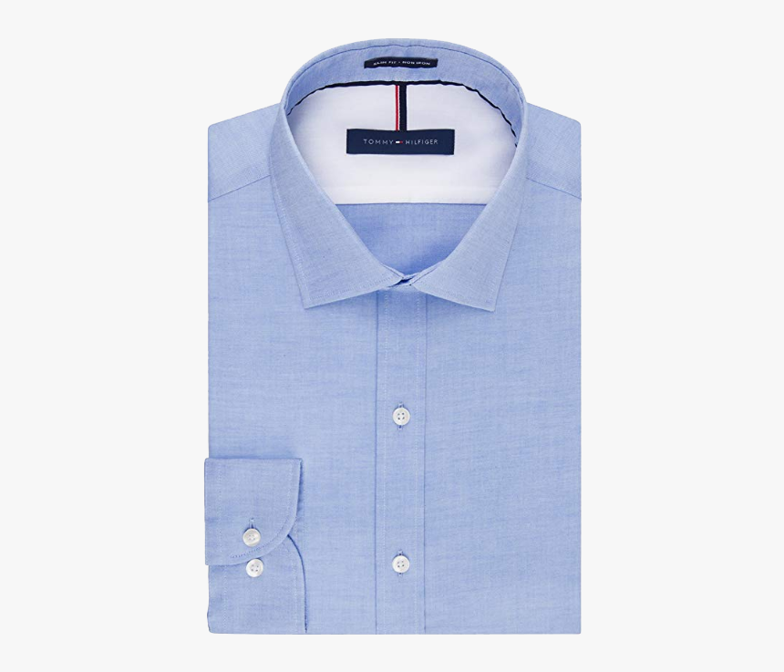 Slim Fit Blue Shirt By Tommy Hilfiger - Tommy Hilfiger Dress Shirts Men Dark Blue, HD Png Download, Free Download