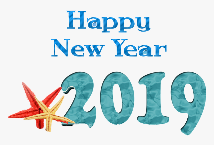 Happy New Year Png Image - Starfish, Transparent Png, Free Download