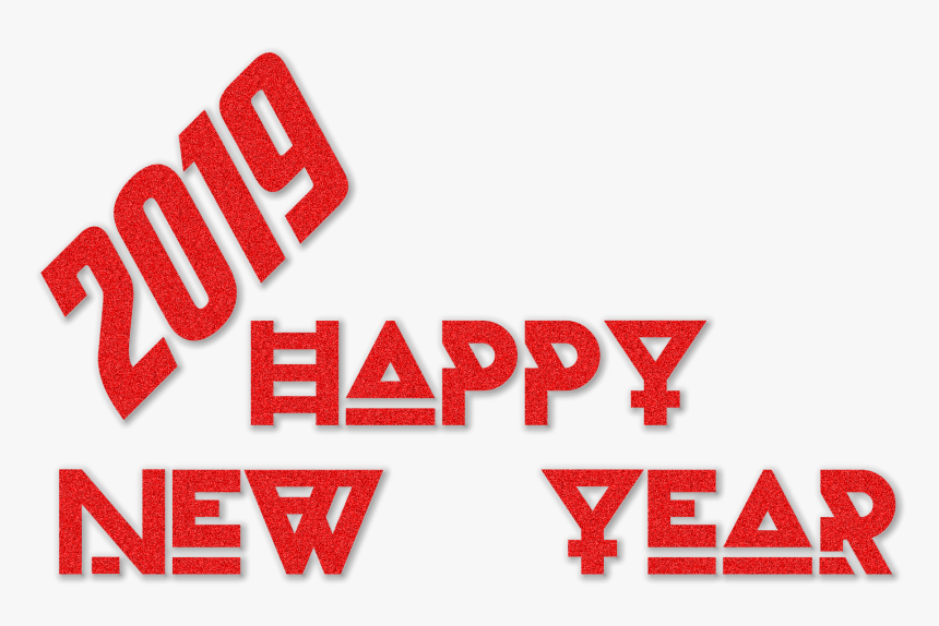 Happy New Year 2019 Transparent Image - Transparent New Year Happy 2019 Png, Png Download, Free Download