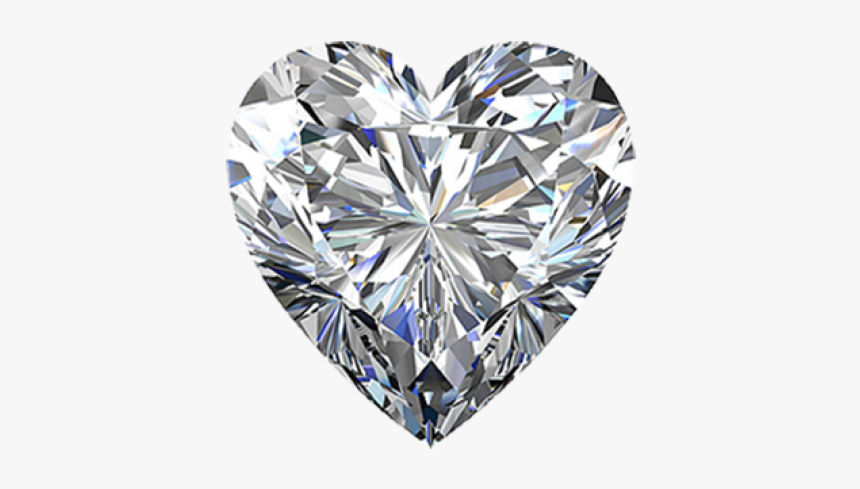 Diamond Png Free Download - Diamond Heart Shape, Transparent Png, Free Download