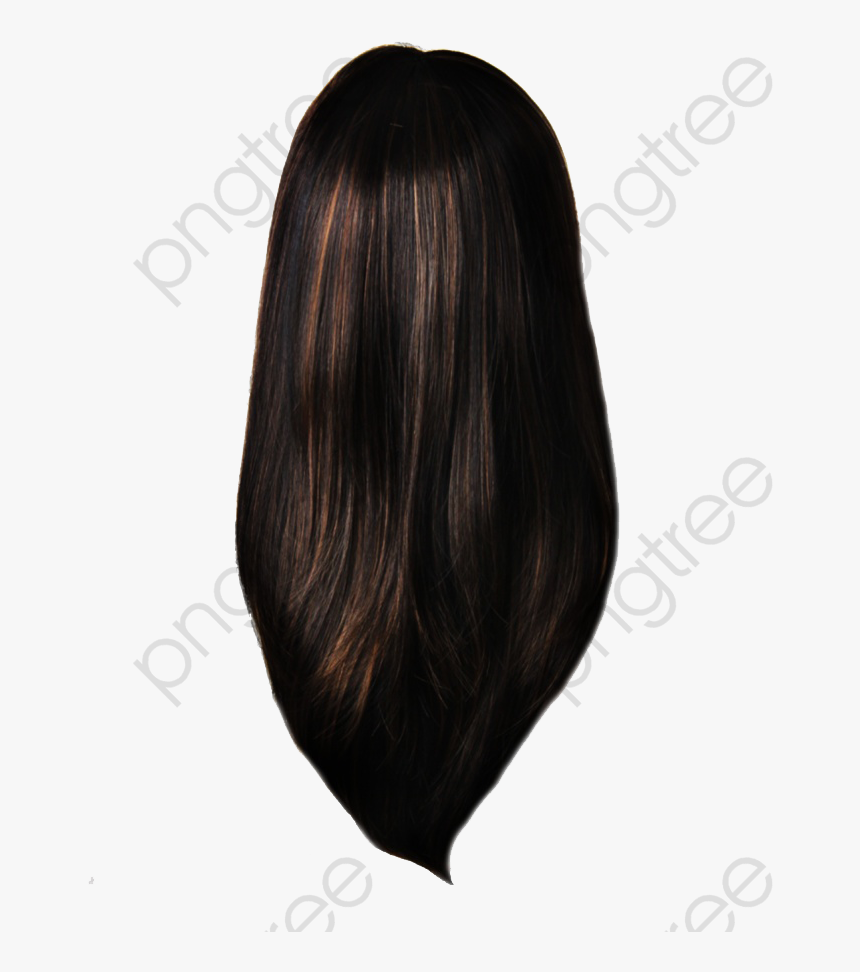 Straight Black Hair Clipart, HD Png Download, Free Download