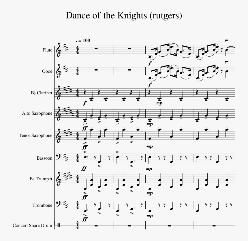 Dance Of The Knights Tuba, HD Png Download, Free Download