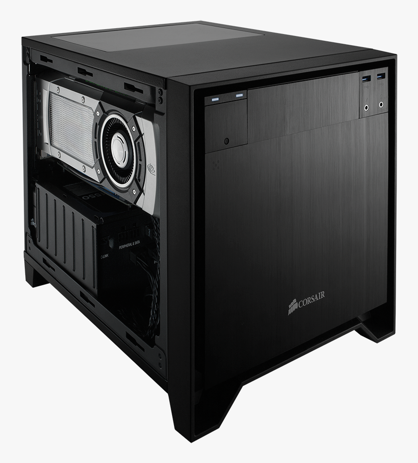 Corsair Obsidian Series 250d Black Brushed Aluminum - Corsair Cc 9011047, HD Png Download, Free Download