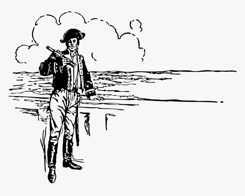 Captain And Spyglass - Captain Cook Clip Art, HD Png Download, Free Download