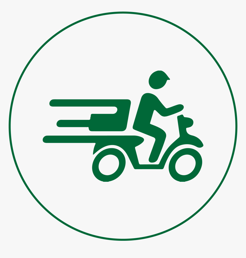 Transparent Unload Dishwasher Clipart - Delivery Bike Icon Png, Png Download, Free Download