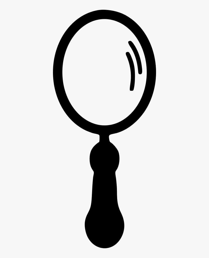 Mirror Clipart Svg Graphic Free Library - Hand Held Mirror Art Png, Transparent Png, Free Download