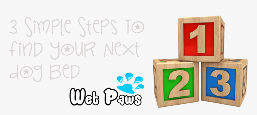 Make Your Dog Bed Simple 3 Step Process - Easy As 1 2 3, HD Png Download, Free Download