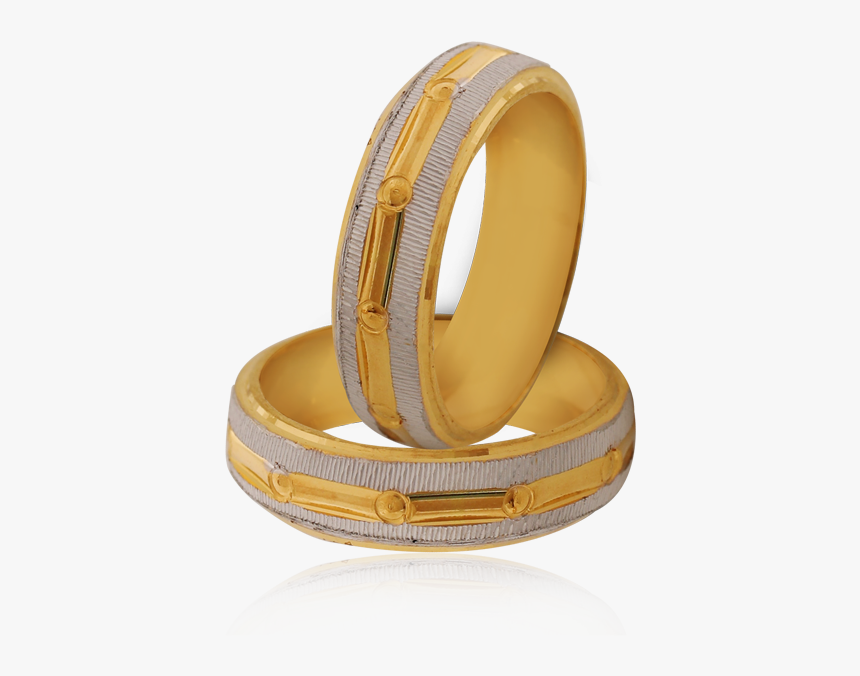 Trendy Dual Tone Couple Ring - Wedding Ring, HD Png Download, Free Download