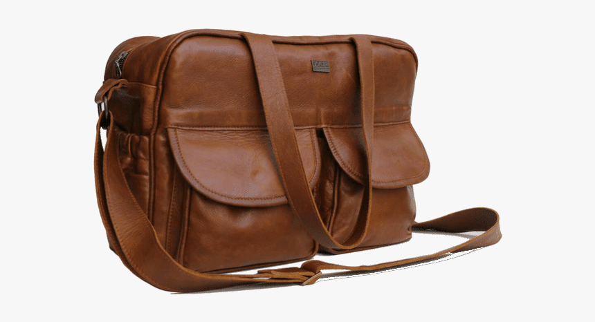 Brown Leather Bag Transparent - Leather Bag Png, Png Download, Free Download