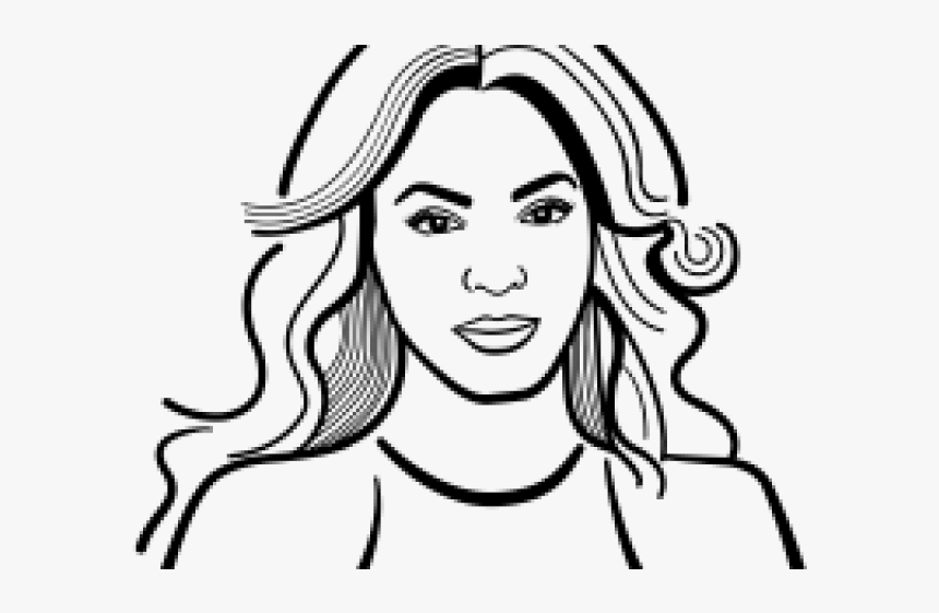 Beyonce Clipart - Line Art, HD Png Download, Free Download