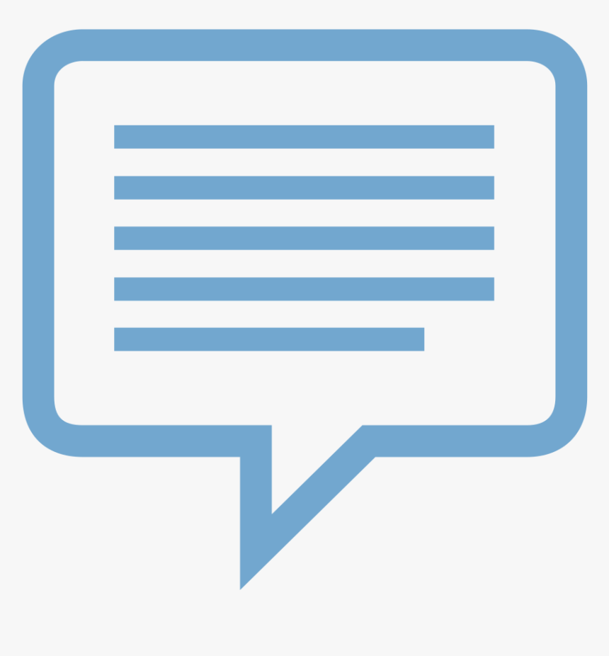 Blue Comment Icon Png, Transparent Png, Free Download