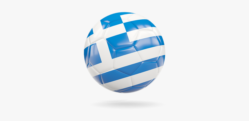 Glossy Soccer Ball - Greece Flag In Sphere Png, Transparent Png, Free Download