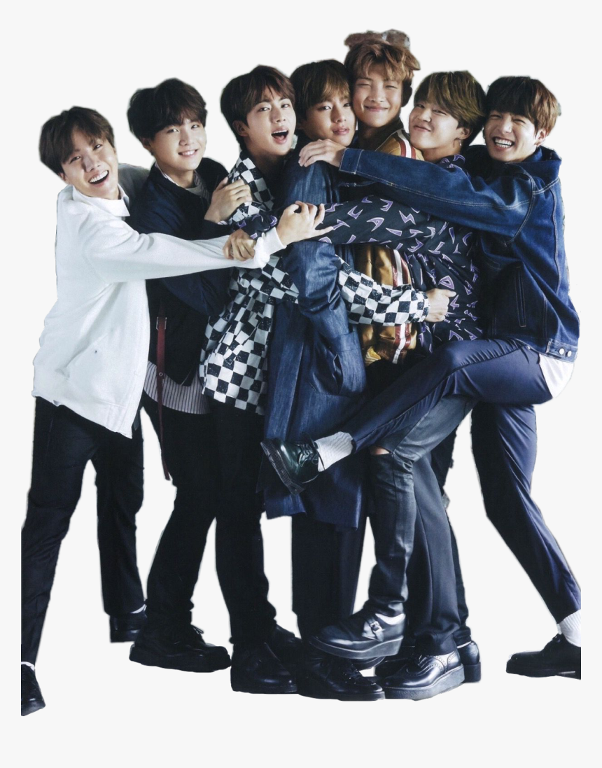 Sorry For This Messy Sticker - Bts Group Photo Cute, HD Png Download, Free Download