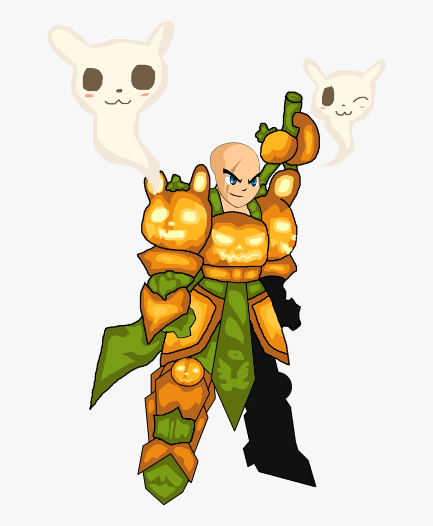 Aqw Graveyard Kawaii Soul Bunny Pumpkin Armor By Teamlpsandacnl - Pumpkin Armor, HD Png Download, Free Download