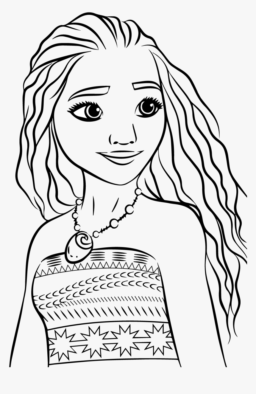 1000 X 2100 12 - Disney Princess Moana Drawing, HD Png Download, Free Download