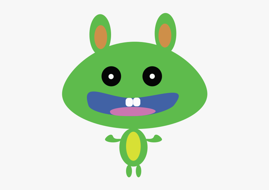 Green Bunny - Cartoon, HD Png Download, Free Download