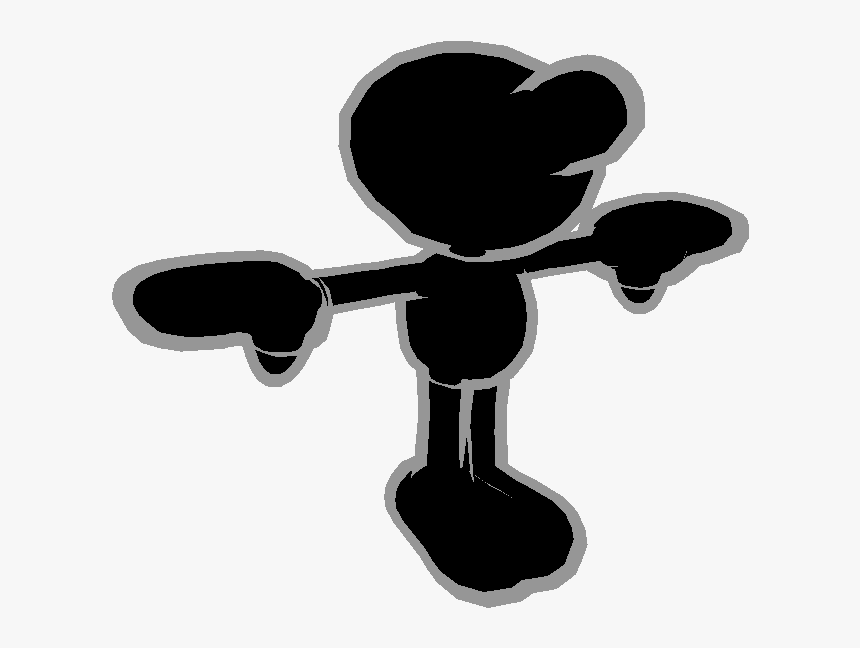 Super Smash Bros - Game And Watch Model, HD Png Download, Free Download