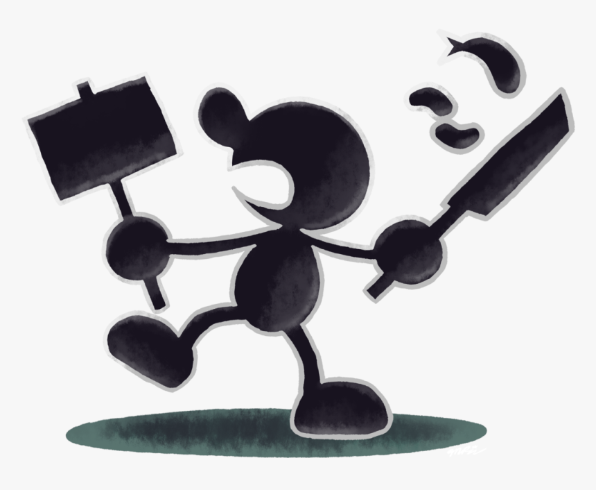 Mr Game And Watch Super Smash Bros, HD Png Download, Free Download